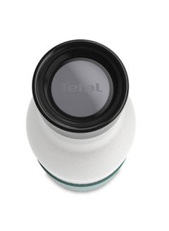 Tefal TEFAL Bottle | 0.7 L | BLUDROP Reusable Stainless Steel Bottle | Silicon Sleeve |Easy Drinking |Quick Press |Dishwasher-Safe | Leak-Proof | 12H Hot Drinks/24H Cold Drinks | 2 Years Warranty | N3111210 Green/Grey/Black  - Image 2