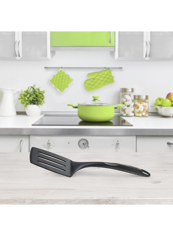 تيفال TEFAL ملعقة بزاوية صغيرة Bienvenue | أداة مطبخ | مقاومة للحرارة العالية | خالية من الخدوش للأواني | قابلة للغسل في غسالة الأطباق | أسود | بلاستيك | صنع في فرنسا | ضمان لمدة سنتين | 2745112 27.8x6.6x2.6سم  - Image 4