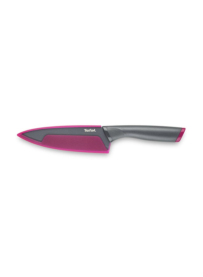Tefal 2-Piece Stainless Steel Fresh Kitchen Knife Set Includes Chef Knife 15 cm, Pairing Knife 9 cm With Cover Multicolour  - Image 2