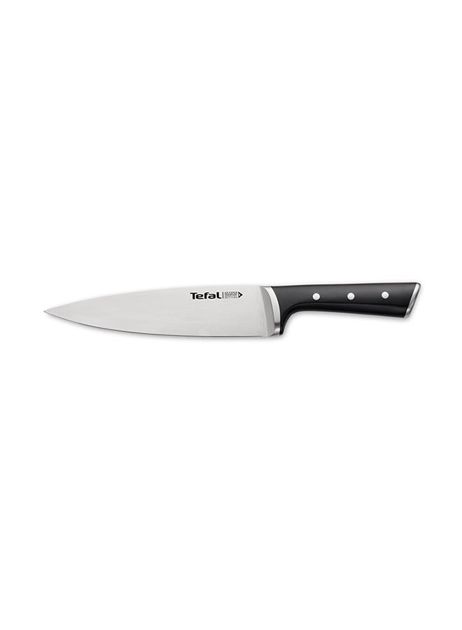 Tefal TEFAL Ice Force Chef Knife | 20 cm | Kitchen Knife | German Stainless Steel Blade | Long-Lasting Cutting Performance and Sharpness | Dishwasher safe | Black | 2 Years Warranty | K2320214 Black 20cm  - Image 1