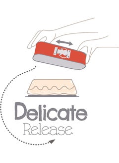 Tefal Baking Mold | Delibake Springform Loaf Pan 30 x 11 cm Red 30 x 11cm  - Image 4