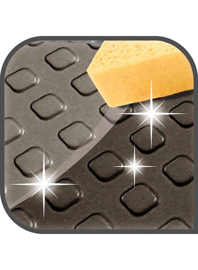 تيفال قالب خبز مافن 12 قطعة سهل الاستخدام 26.5 × 39.5 سم من الفولاذ الكربوني الرمادي الداكن J1625745 رمادي داكن 26.5×39.5 سم - Image 3