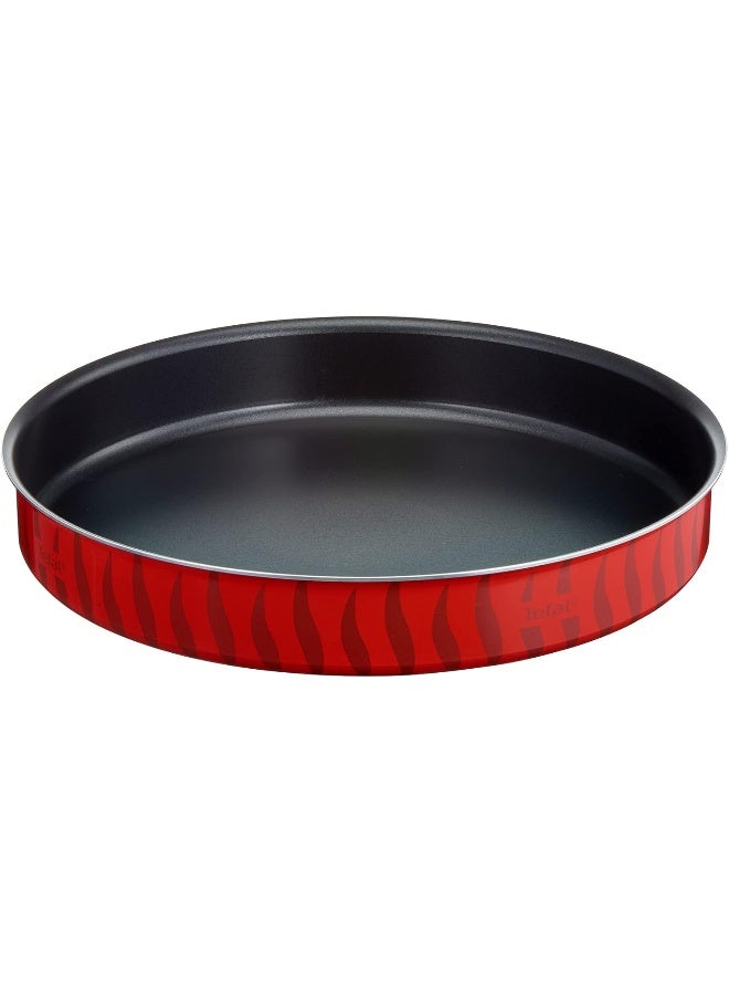 تيفال TEFAL صينية خبز | Les Spécialistes كبة 34 سم | طلاء غير لاصق | ألومنيوم | توزيع حرارة | سهولة التنظيف | أحمر | صنع في فرنسا | ضمان لمدة سنتين | J5719483 34سم  - Image 1