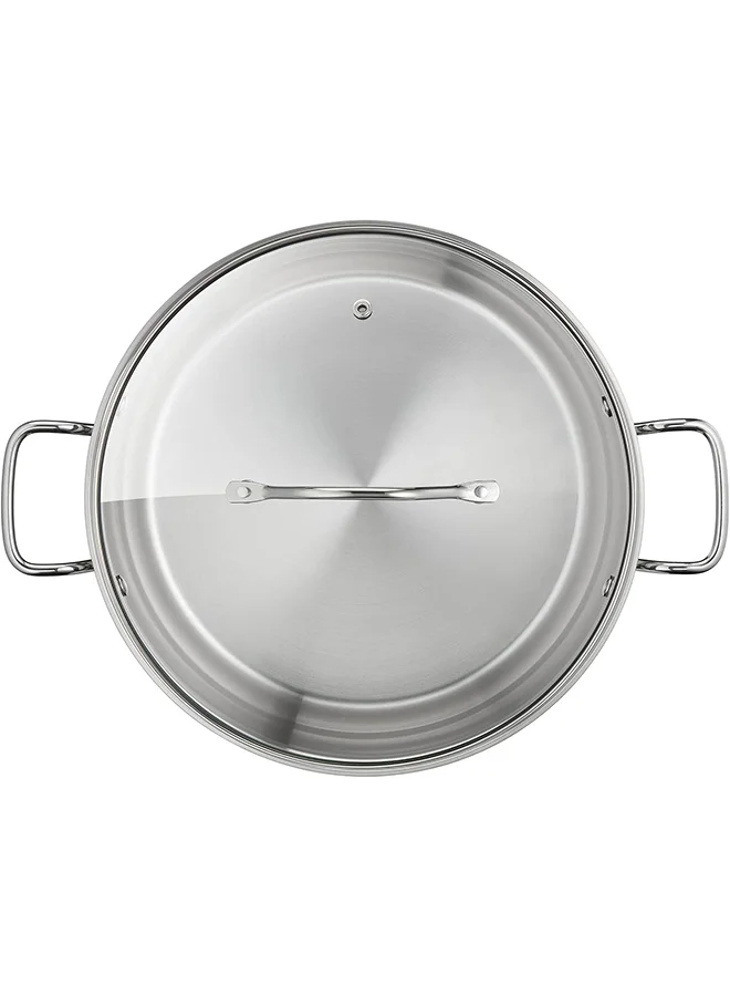 تيفال TEFAL قدر Intuition XL | 26 سم | الفولاذ المقاوم للصدأ 18/10 عالي الجودة | حجم XL | مقابض قوية | غطاء زجاجي | طنجرة للطهي بالحث | ضمان لمدة سنتين | B8646304 Stainless Steel