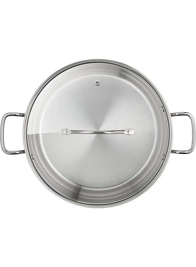 تيفال TEFAL قدر Intuition XL | 26 سم | الفولاذ المقاوم للصدأ 18/10 عالي الجودة | حجم XL | مقابض قوية | غطاء زجاجي | طنجرة للطهي بالحث | ضمان لمدة سنتين | B8646304  - Image 5