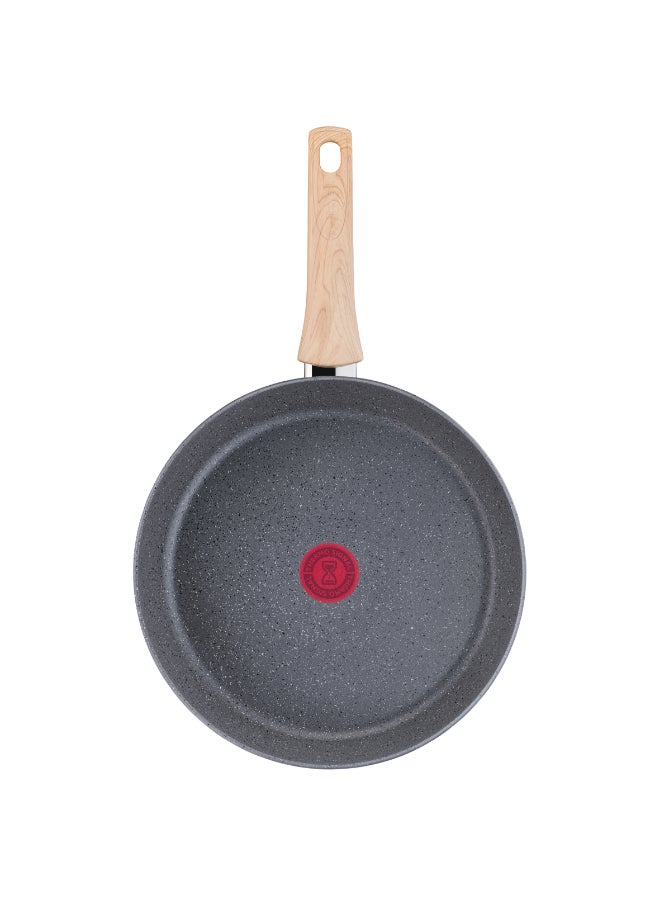 TEFAL Frying Pan | Natural Force 24 cm Frypan |Easy cleaning | Mineralia+ non-stick coating | Natural minerals | Thermo-signal | Healthy cooking | Safe | Made in France | 2 Years Warranty | G2660432 Grey - Stone 24 cmcm - Image 2