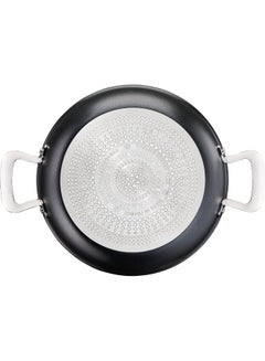 تيفال TEFAL قدر طبخ ضحل | G6 UNLIMITED قدر ضحل 26 سم مع غطاء زجاجي | غير لاصق مع مؤشر Thermo-Signal | ألومنيوم | أسود | صنع في فرنسا | ضمان لمدة سنتين | G2557102 26سم  - Image 4
