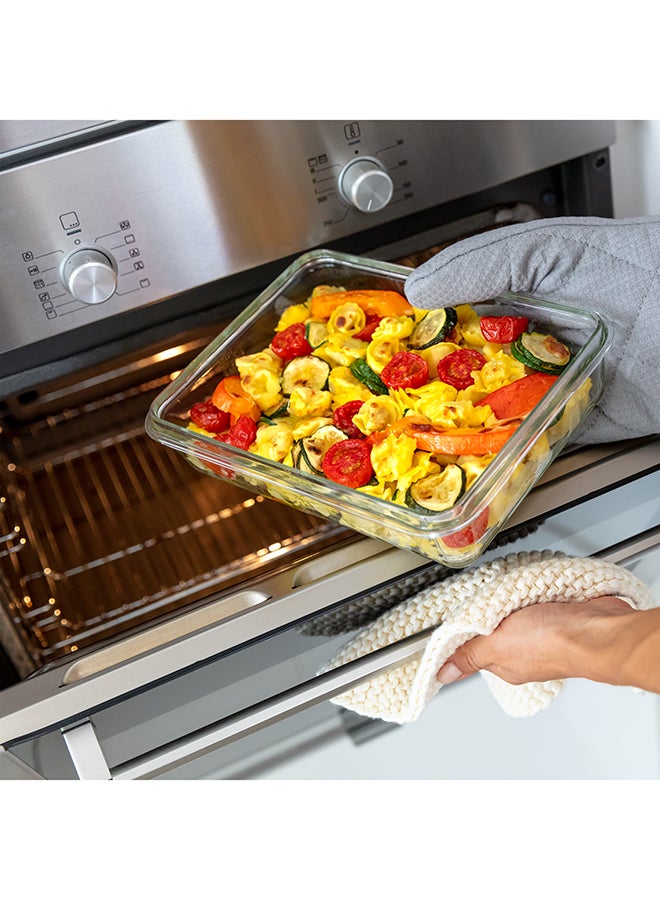 Tefal - TEFAL MasterSeal Glass Fresh Box Container | 2.0 L | Rectangular All-in-One Food Storage Container | Leak-Proof | Oven-Safe | Hygienic | Dishwasher-Safe | Red | 2 Years Warranty | K3010512 Red 2Liters - Image 1