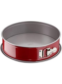 Tefal Delibake Springform Cake Tin 23 Cm Red Carbon Steel Bakeware Easy To Clean 2 Years Warranty Red 23cm  - Image 1