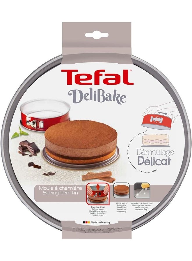 تيفال TEFAL قالب خبز | قالب كيك سبرينغ فورم دلي بيك 23 سم | أحمر | أدوات خبز عالية الجودة من الفولاذ الكربوني | سهولة التنظيف | ضمان لمدة سنتين | J1641214 23سم  - Image 4