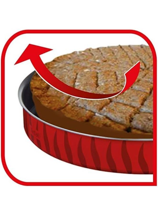 Tefal - TEFAL Baking Pan | Les Spécialistes Kebbe 38 cm | Non-Stick Coating | Aluminum | Heat Diffusion | Easy Cleaning | Red | Made in France | 2 Years Warranty | J5719583 Red 38cm - Image 1