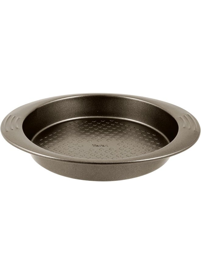 Tefal Baking Tray | Easy Grip Round Cake 23Cm | Carbon Steel | Easy Handling | Large Handles | Non-Stick Coating | Easy Release | Easy Cleaning | Dark Grey | 2 Years Warranty | J1629645 Dark Grey 23cm - Image 1