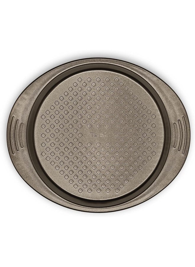 Tefal Baking Tray | Easy Grip Round Cake 23Cm | Carbon Steel | Easy Handling | Large Handles | Non-Stick Coating | Easy Release | Easy Cleaning | Dark Grey | 2 Years Warranty | J1629645 Dark Grey 23cm - Image 2