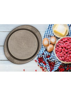 Tefal Baking Tray | Easy Grip Round Cake 23Cm | Carbon Steel | Easy Handling | Large Handles | Non-Stick Coating | Easy Release | Easy Cleaning | Dark Grey | 2 Years Warranty | J1629645 Dark Grey 23cm  - Image 4