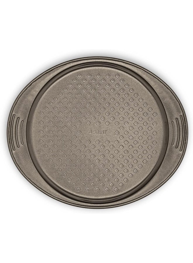 Tefal Baking Tray | Easy Grip Round Cake 23Cm | Carbon Steel | Easy Handling | Large Handles | Non-Stick Coating | Easy Release | Easy Cleaning | Dark Grey | 2 Years Warranty | J1629645 Dark Grey 23cm - Image 3