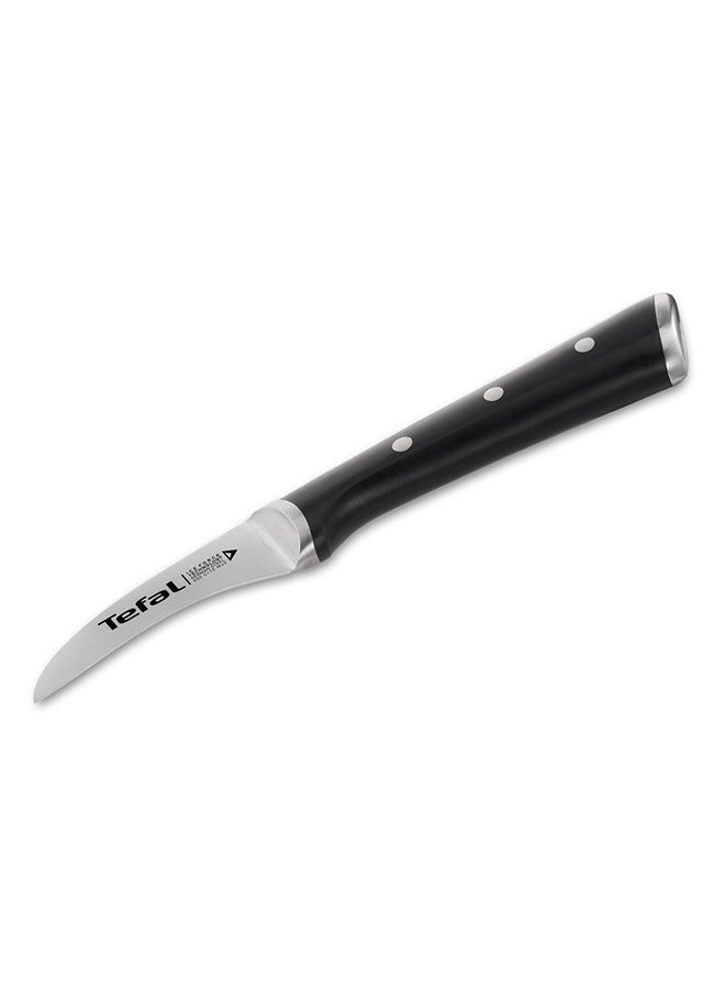 Tefal Ice Force 7Cm Curved Paring Knife Black Stainless Steel K2321214 Silver/Black Silver/Black 7cm - Image 1