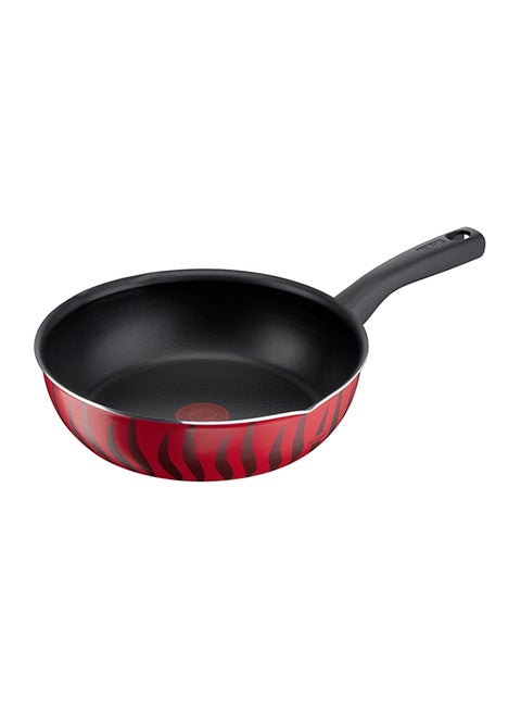 G6 Tempo Flame Tempo Flame Non-Stick Wokpan With Thermo Signal Red/Black Red/Black 26 cmcm