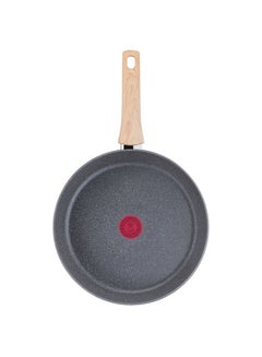 TEFAL Frying Pan | Natural Force 30 cm Frypan|Easy cleaning | Mineralia+ non-stick coating | Natural minerals | Thermo-signal | Healthy cooking | Safe | Made in France | 2 Years Warranty | G2660732 Grey - Stone 30cm