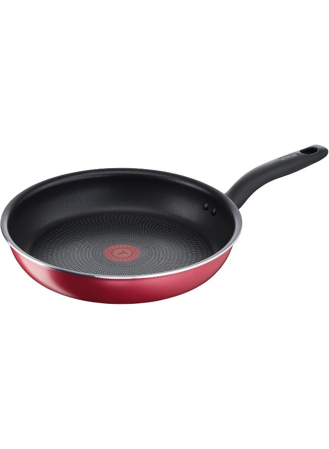 Tefal - TEFAL Cookware Set of 9 Pieces |Super Cook| frypan 24 cm/stewpots 22/24 cm/wokpan 28 cm/spoon/slotted spoon/slotted spatula | Non-Stick | Thermo Signal | Aluminium | Red | 2 Years Warranty | B243S987 Red 20/24cm - Image 1
