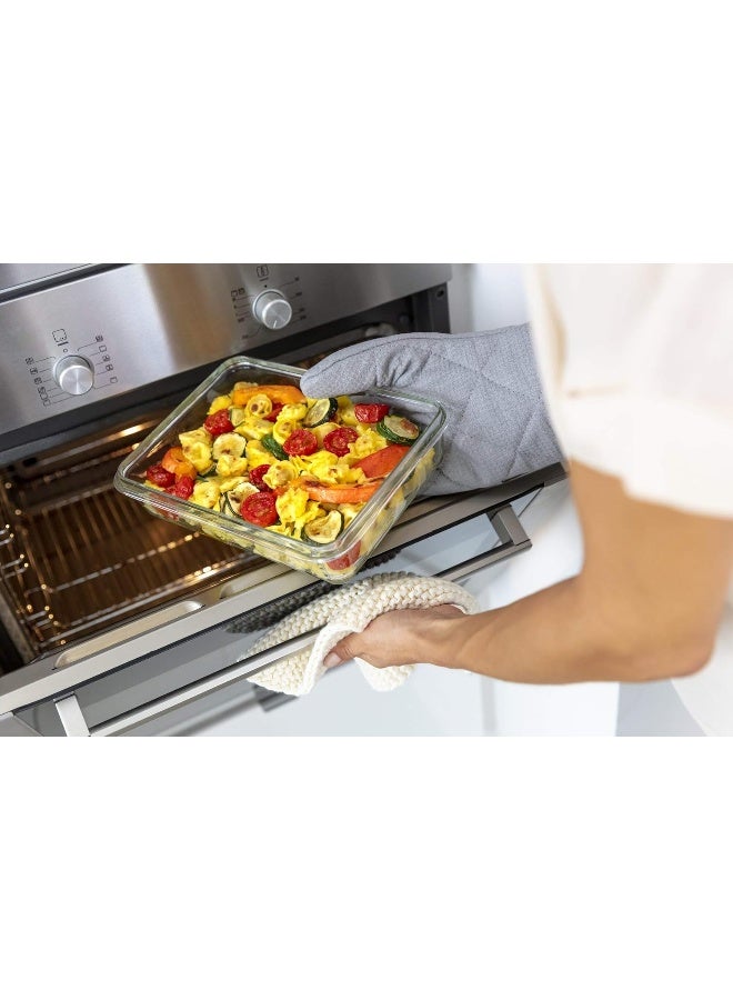 Tefal TEFAL MasterSeal Glass Fresh Box Container | 3.0 L | Rectangular All-in-One Food Storage Container | Leak-Proof | Oven-Safe | Hygienic | Dishwasher-Safe | Red | 2 Years Warranty | K3010612 Red 3Liters  - Image 3