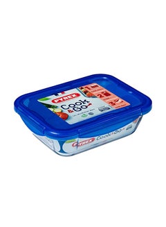 PYREX Cook and Go Rectangle with Lid 1.9L 25x19x7 Cm Transparent  - Image 1