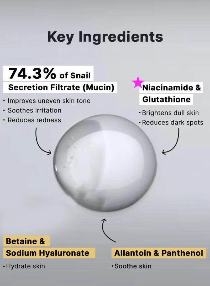 Cosrx Advanced Snail Radiance Dual Essence: 2-In-1 Boost for Elasticity & Radiance 80ml  - Image 4