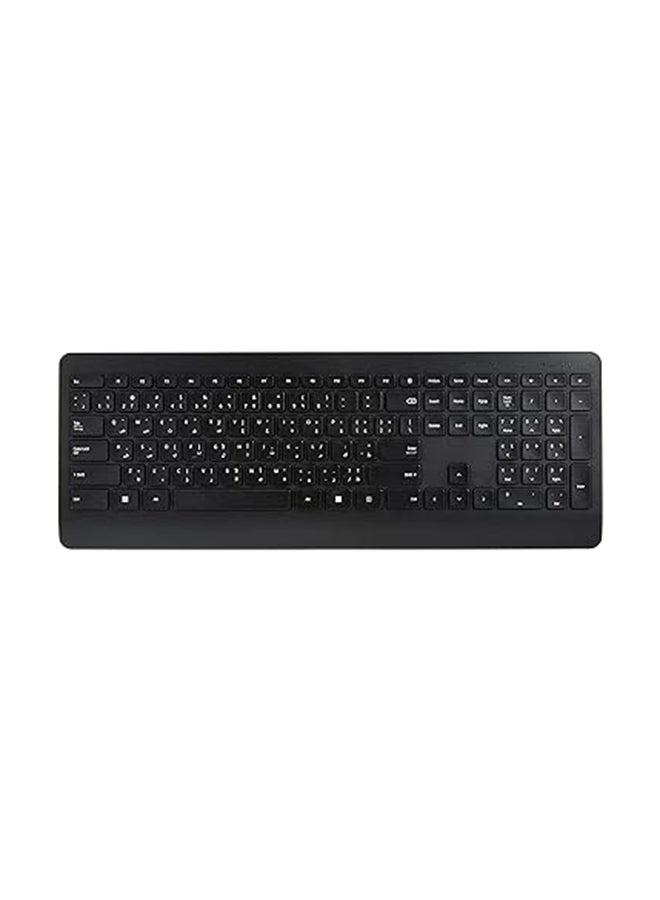 Microsoft - Wireless Desktop Keyboard & Mouse 900 USB Port, English and Arabic Keyboard [PT3-00018] Black - Image 1
