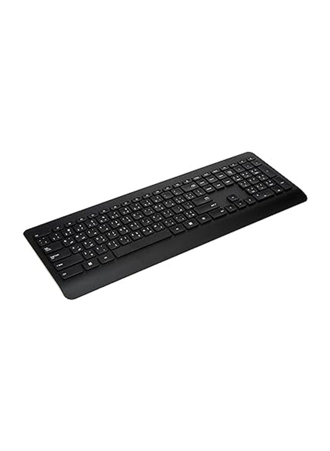 Microsoft - Wireless Desktop Keyboard & Mouse 900 USB Port, English and Arabic Keyboard [PT3-00018] Black - Image 1