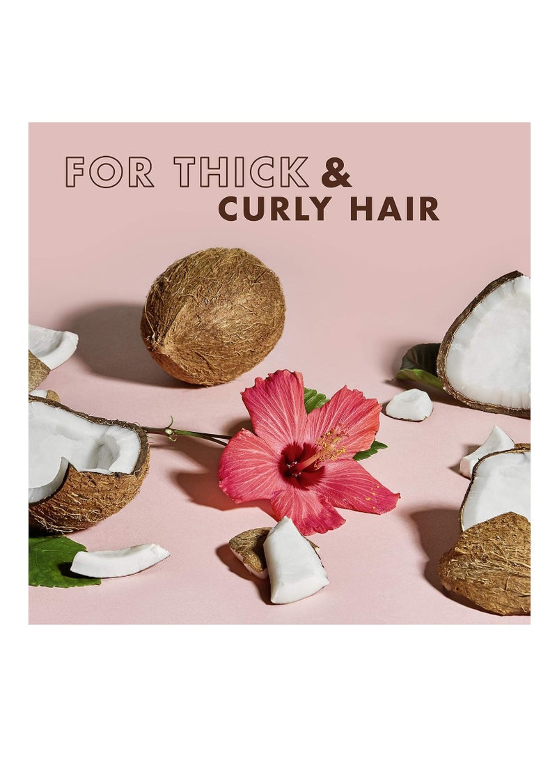 SheaMoisture Curl And Shine Coconut Shampoo Coconut And Hibiscus For Curly Hair Paraben Free Shampoo 13 oz - Image 4