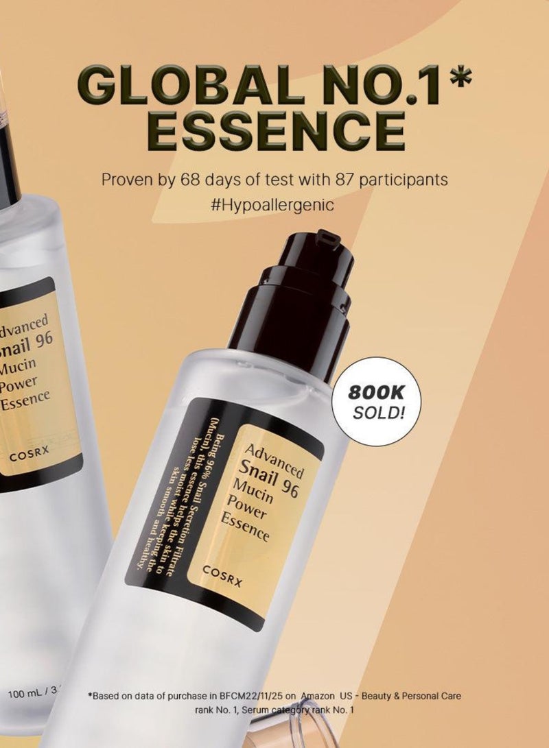 Cosrx Pack Of 2 Snail 96 Mucin Power Essence Brighten, Hydrate, And Renew Skin 200ml  - Image 2
