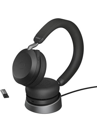 Jabra Evolve2 75 Wireless PC Headset with Charging Dock and 8-Mic Technology - Dual Foam Stereo Headphones with Advanced Active Noise Cancellation, USB-A Bluetooth Adapter and UC Compatibility Black - pnsku/N70080287V/45/_/1738583677/19c8489c-3c85-43c8-a1cc-c95c9afdb93c