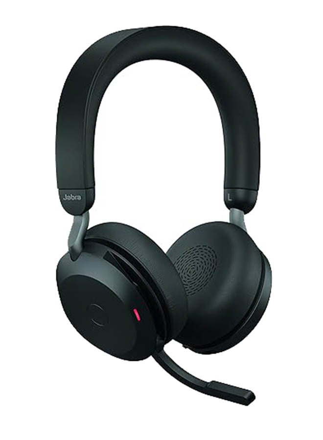 Jabra Jabra Evolve2 75 Wireless PC Headset with Charging Dock and 8-Mic Technology - Dual Foam Stereo Headphones with Advanced Active Noise Cancellation, USB-A Bluetooth Adapter and UC Compatibility Black  - Image 3