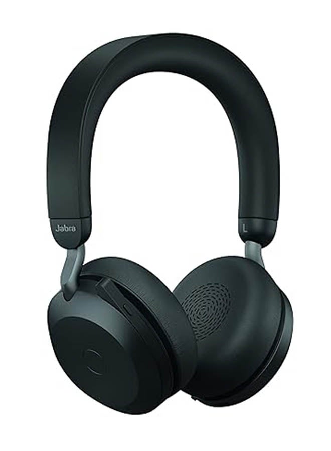 Jabra Jabra Evolve2 75 Wireless PC Headset with Charging Dock and 8-Mic Technology - Dual Foam Stereo Headphones with Advanced Active Noise Cancellation, USB-A Bluetooth Adapter and UC Compatibility Black  - Image 2