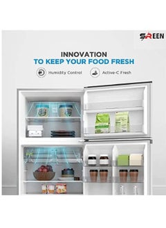 SREEN Two-Door Refrigerator 8.9 Feet With No Frost Feature 251L SRTM326NF White  - Image 2