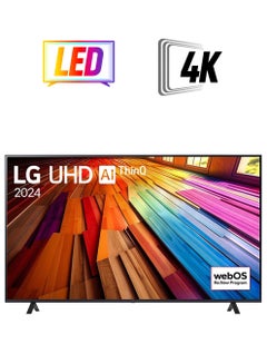 تلفزيون ذكي LG UHD UT80 4K مقاس 70 بوصة، AI Magic Remote HDR10 webOS24 2024
