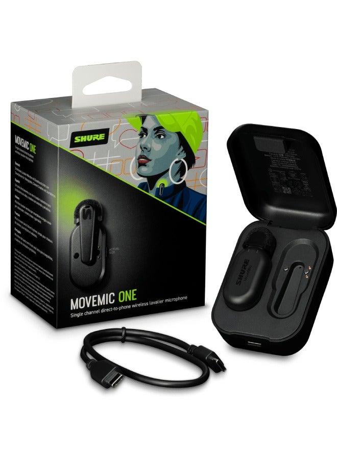 Shure - Shure MV-ONE-Z6  Wireless Lav to Phone, Charge Case 42406772570 Black - Image 1