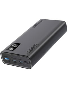 PROMATE 20000 mAh Ultra-Slim Power Bank With 20W USB-C Input/Output Port QC 3.0 Output Black  - Image 2