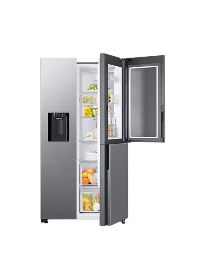 Samsung - Side By Side Refrigerator With Food Showcase And SpaceMax Technology - RH65DG54R3S9AE Silver - Image 1