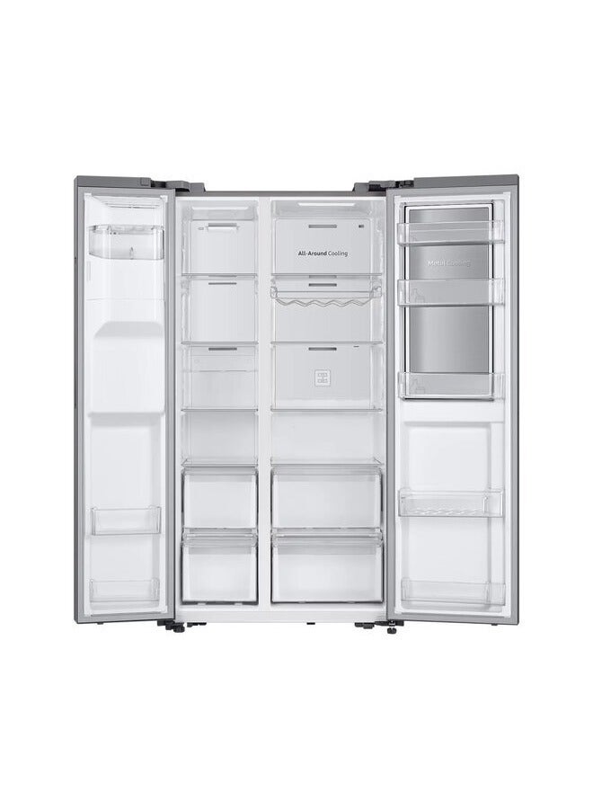 سامسونج ثلاجة جانبية مع عرض الطعام وتقنية SpaceMax - - Image 3