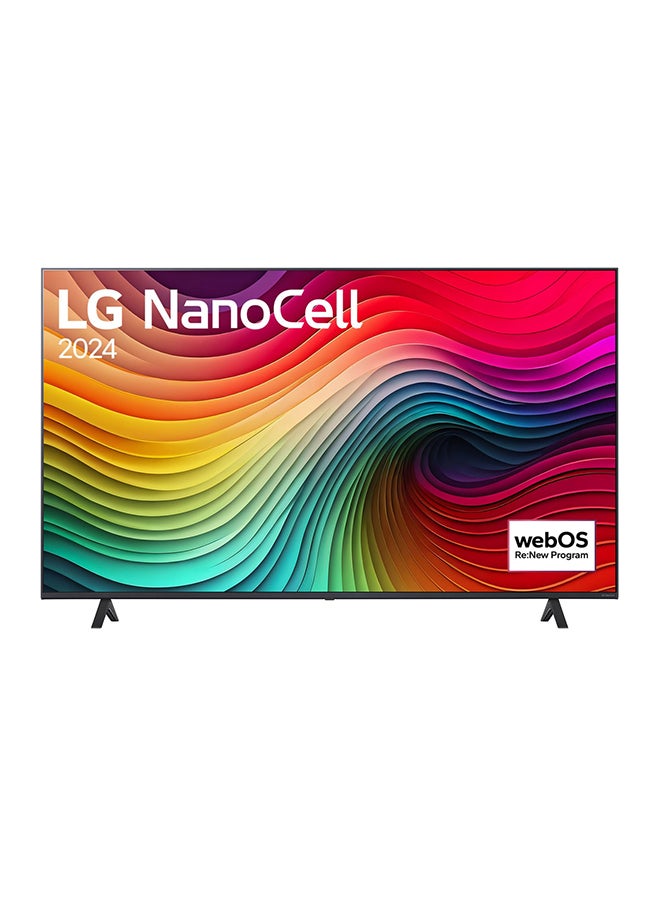 55 Inch LG NanoCell NANO81 4K Smart TV, 60HZ, AI Magic Remote, Î±5 AI Processor 4K Gen6, HDR10, WebOS24, Model Year 2024 - 55NANO81T6A Black