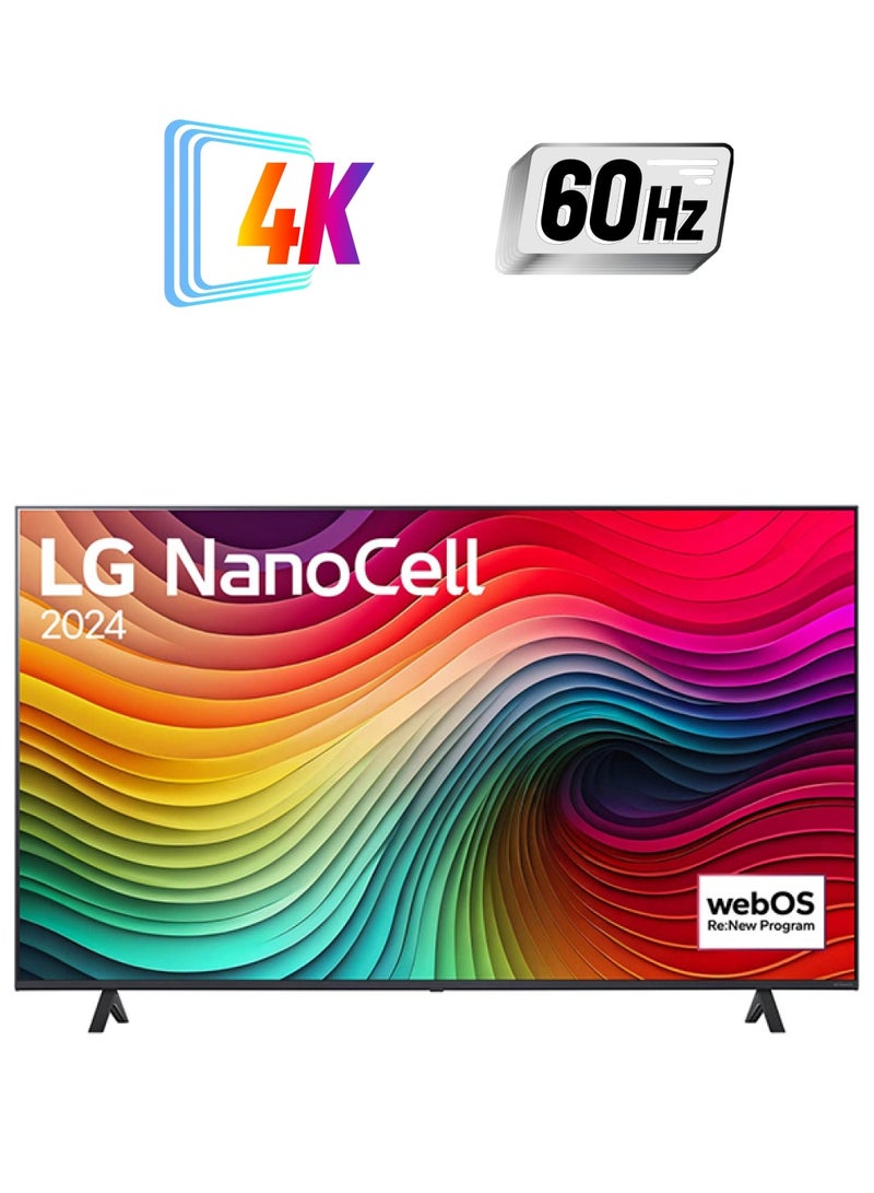 إل جي تلفزيون LG NanoCell NANO81 4K الذكي مقاس 65 بوصة مع جهاز تحكم عن بعد AI Magic HDR10 webOS24 2024  - Image 1