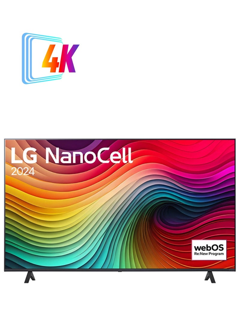 إل جي تلفزيون LG NanoCell NANO81 4K الذكي مقاس 65 بوصة مع جهاز تحكم عن بعد AI Magic HDR10 webOS24 2024  - Image 1