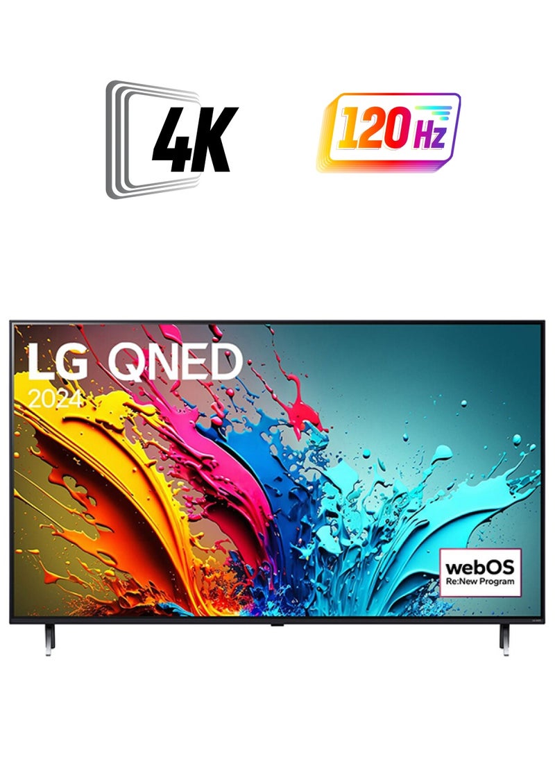 إل جي - تلفزيون LG QNED QNED86 4K الذكي مقاس 55 بوصة مع جهاز تحكم عن بعد AI Magic HDR10 webOS24 2024 - Image 1