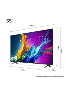 65 Inch 4K Upscaling UHD QNED Smart TV | WebOS 24 | HDR 10 | H, AI Sound Pro (Virtual 9.1.2 Up-mix) | α5 AI Processor 4K Gen7 | Magic Remote | 60HZ | Built in receiver | (2024) - 65QNED80T6B.AMVE Black - pnsku/N70080393V/45/_/1716904032/36905074-31e2-4a86-a52e-71db5b591a59