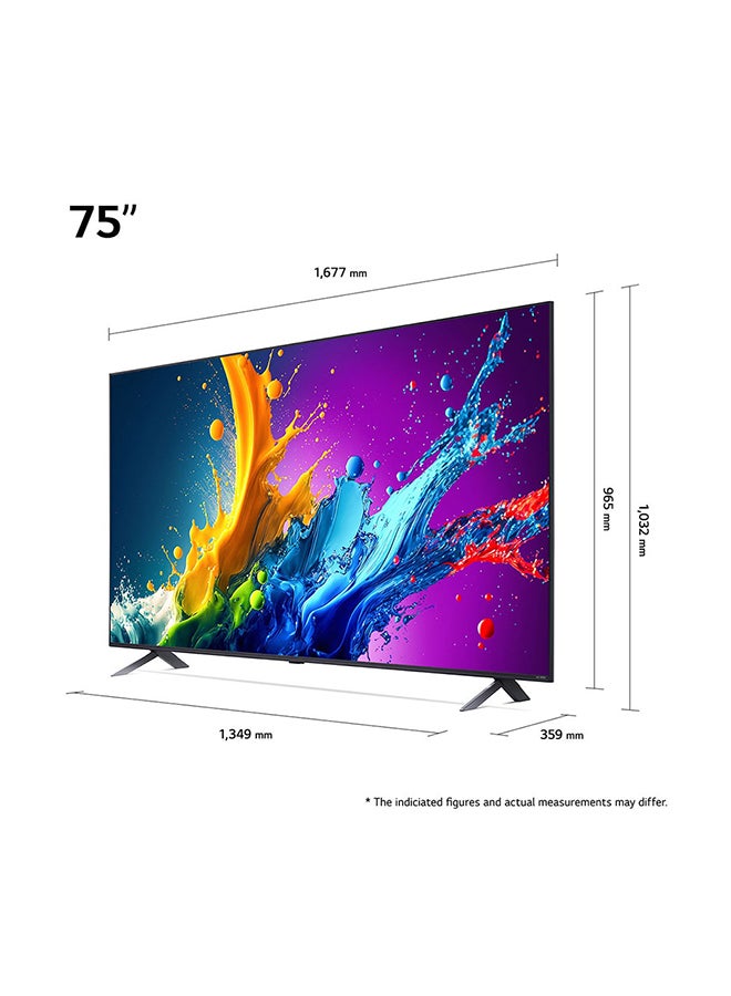 75 Inch QNED 4K Smart TV | QNED80 | HDR10 | WebOS 24 | AI Sound Pro (Virtual 9.1.2 Up-mix) | Built in receiver | Magic Remote | α5 AI Processor 4K Gen6 | AI Magic remote | 60HZ | (2024) 75QNED80T6B.AMVE Black - pnsku/N70080396V/45/_/1726064092/97671c2a-e526-4087-86d0-825a71aa8a42