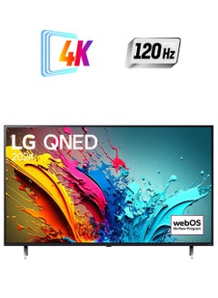 LG 75 Inch LG QNED QNED86 4K Smart TV AI Magic remote HDR10 webOS24 (2024) 120HZ, Built in receiver - 75QNED86T6A.AMVE Black  - Image 1