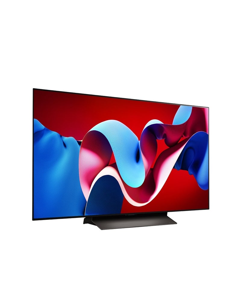LG - 48 Inch LG OLED evo C4 4K Smart TV AI Magic remote Dolby Vision webOS24 2024 OLED48C46LA.AMVG Black - Image 1