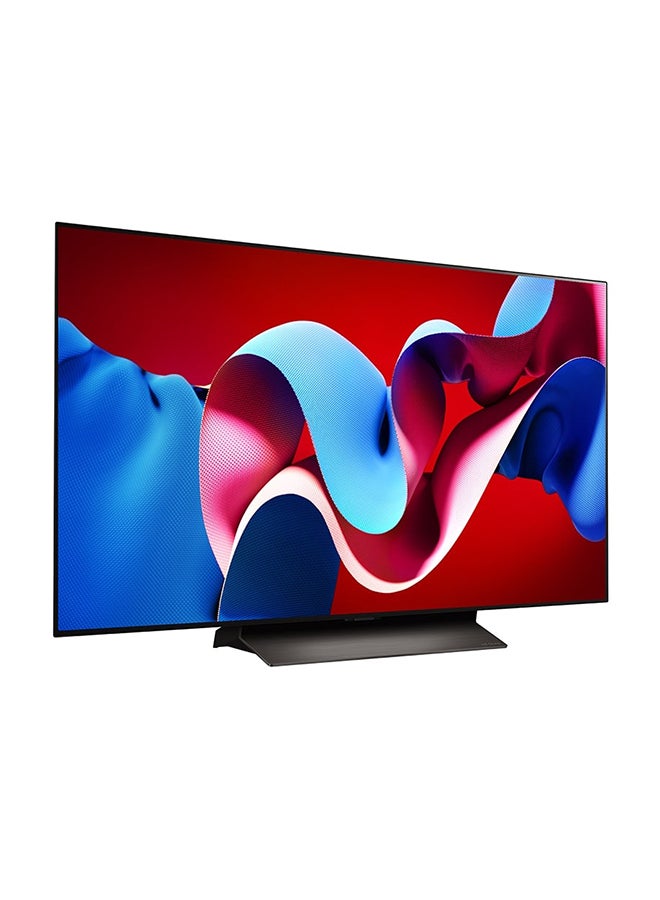 LG - 48 Inch LG OLED evo C4 4K Smart TV AI Magic remote Dolby Vision webOS24 2024 OLED48C46LA.AMVG Black - Image 1