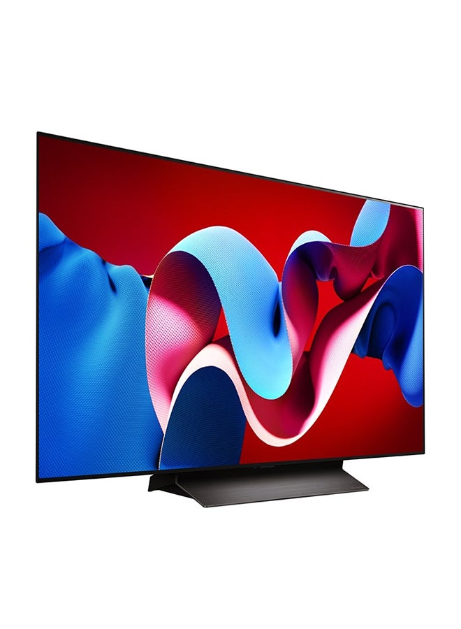 LG - 48 Inch LG OLED evo C4 4K Smart TV AI Magic remote Dolby Vision webOS24 2024 OLED48C46LA.AMVG Black - Image 1