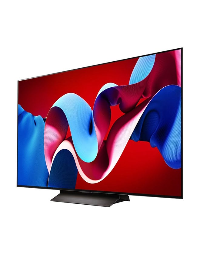 55 Inch 4K OLED Smart TV | WebOS 24 | Dolby ATMOS | HDR 10 | Dolby Vision | α9 AI Sound Pro (Virtual 9.1.2 Up-mix) | 120HZ | Built in receiver | Magic Remote | Evo C4 | (2024) - OLED55C46LA.AMVG Black